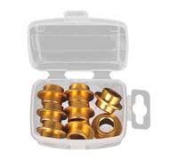 Fzaqwen 8 Pièces Entretoises Roulement Patinage Espaceurs Axe Inline Skate 8mm Entretoise Bague Aluminium Résistante Accessoires Remplacement pour Skateboard, Or