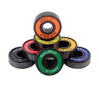 Fzaqwen 8 Pièces Roulements Skateboard Roulements Trucks Roulements Scooter Roulements Skate Matériau Acier Faible Bruit Bouclier Amovible Convient à Sport