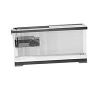Fzaqwen Aménagement d'un Terrarium pour avec Système de Drainage par Le Bas et Espace d'alimentation, Noir, L W Platform and Lid