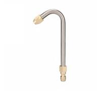 Fzaqwen Buse Air Conditionneur Lance Nettoyage Tige Extension Acier Inoxidable Adapté Jet Angulaire Convient pour Lavage Équipements Habitat Atelier Professionnel, 135 Deg Bend Short
