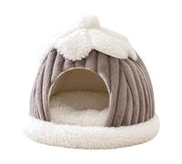 Fzaqwen Cachte en Forme D'igloo pr Chat Confortable Dôme Intérieur Confortable Dce pr Cha, s, S