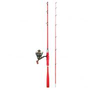 Fzaqwen Canne à Pêche Carbone Fibre Composite Poignée Confortable Siège Moulinet Métal Guides Résistants Pointe Précise Fonction Adaptée pour Enfants Pêche Sportive Loisir