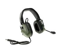 Fzaqwen Casque de Chasse pour Protection Auditive Électronique Réglable Micro Détachable Écouteur Pliable Compact Sonore Efficace Adapté Aux, Vert
