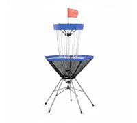 Fzaqwen Cible de Lancer de Golf Filet Pliable de Visée de Disque Cadre Solide Anneaux et Piquets Inclus pour Séances d'Adresse Travaux de Coordination Pratique sur Terrain