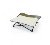Fzaqwen Coussin Repos Portable pour Chien avec Base Revêtement Résistant aux Morsures Mécanisme Pliage Simplifié Surface Sèche et Propre Adapté au Jardin et aux Vacances en Plein Air
