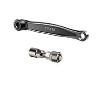 Fzaqwen Crank Arm Ensemble Pédalier Carré Bras de Manivelle Vélo Structure Renforcée pour Usage Prolongé Dents Épaisses pour, 170 Mm, Manivelle Gauche + Extracteur De Manivelle
