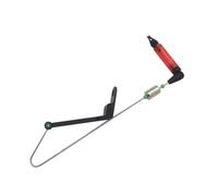Fzaqwen Dispositif Signalisation Touche Pêche avec Support en Acier Inoxydable et Corps Cylindrique Transluci pour Surveiller la Ligne