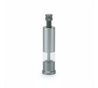 Fzaqwen Distributeur d'Aquarium Nourrisseur Accessoire Conception Visible pour Vérifier la Nourriture d'un Coup d'Œil Alliage d'Aluminium Résistant Glissière, Petit Modèle