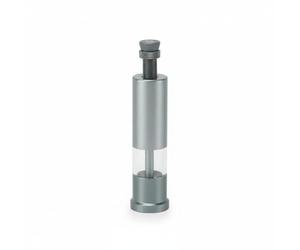 Fzaqwen Distributeur d'Aquarium Nourrisseur Accessoire Conception Visible pour Vérifier la Nourriture d'un Coup d'Œil Alliage d'Aluminium Résistant Glissière, Petit Modèle