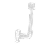 Fzaqwen Écumeur D'aquarium Léger, Efficace et Fonctionnel, Kit de Coudes pour Nettoyer Les Huileuses, Dia Intérieur 25 Mm
