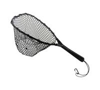 Fzaqwen Épuisette de Pêche Outil de Débarquement Filet de Rivière de Capture avec Manche en Alliage Léger et Portable Adaptée pour Les Pêcheurs en Eau, C