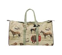 Fzaqwen Equestrian Sac Duffle Accessoires Équitation Bottes Casque Polyester Pongee Robuste Grande Capacité Organisation Poignées Résistantes Adapté pour