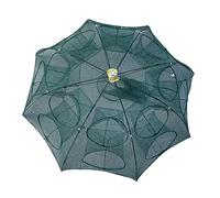 Fzaqwen Filet Pliable Piège Filet Cage Filet Nylon Filet Télescopique Filet Rétractable Multifonctionnel pour Capture de Crabe Poisson Crevette Maniable Pêche, 16 Trous