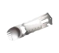 Fzaqwen Fourchette Cuillère Spork Ouvre-Bouteille Polyvalente Acier Inoxydable Compacte Utensile Léger pour Camping en Plein Air Randonnée Kit Domestique