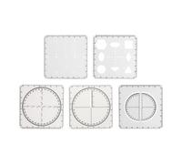 Fzaqwen Géométrique Règle à Fonctions Mathématiques Gabarit pour Dessin Outil de Mesure Multifonctionnel Accessoire de Traçage En PVC Adapté Aux Élèves Enseig, pour La 9e Année