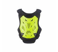 Fzaqwen Gilet de Protection Armure Poitrine Ventilation Optimale avec Bretelles Ajustables et Structure Résistante Convient à la Conduite Sportive Loisir , Jaune Fluorescent , M/L