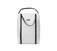 Fzaqwen Golf Footwear Case Sac Chaussures Golf Étui Rangement Pochette Séparée PU Imitation Cuir Déperlant Poids Léger Poignée Haute Adapté aux -retours Club Practice Coffre Courts, Array, Blanc