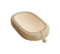 Fzaqwen Griffoir Ovale Faisant Office de Canapé et de Lit Douillet pour Faire Ses Griffes. Une Surface Stable et Un Jouet Interactif pour Chats, Petit