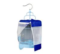 Fzaqwen Habitat Rond pour Pits Oiseaux Couvercle en pour Diffusion Lumineuse Abri Pendant Cage Sûre Perchoir Transparent Structure en Acier pour Une Intégration Harmonieuse au Bureau