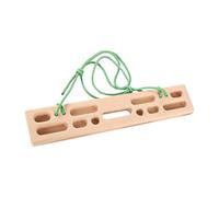 Fzaqwen Hangboard Fingerboard d'Entraînement Barre de Traction Station Escalade en Bois Surface Douce Convient pour Force Mains Adolescents Adultes