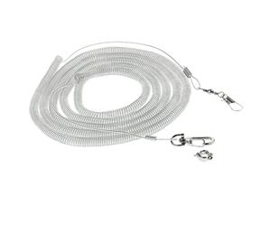 Fzaqwen Harnais Oiseau Corde Élastique Laisse d'attache Anneau Ajustable Entraînement pour Perroquet Utile Sécurisé Convient Promenade Extérieur Oiseau, 12mm