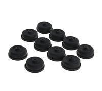 Fzaqwen Kit D'accessoires de 10 Pièces pour Pompes à Poissons (Pompe à Oxygène) - Pièces de Rechange pour Membrane (à Monter Soi-même), Noir, Caoutchouc