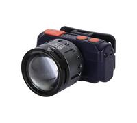 Fzaqwen Lampe Frontale LED Portée Longue Lumière Étanche Aluminium Bandeau Confortable Adaptée à la Randonnée Trekking Pêche 7.6cmx4.5cmx4.5cm