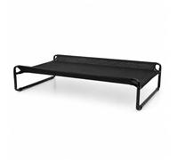 Fzaqwen Lit pour Chien Surélevé Lit de Camp Tapis Hamac Plateforme en Maille Aérée avec Cadre en Fer Robuste Manchons Antidérapants Adapté aux Chiens Intérieur Jardin Plage