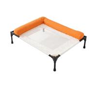Fzaqwen Lit surélevé pour Animaux de Compagnie, 'extérieur pour Chien, Berceau pour Animaux de Compagnie, pour Une Utilisation Intérieure et Extérieu, Orange