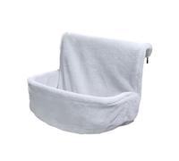 Fzaqwen Lit Suspendu pour Chat, Hamac Pliable, Coussin de Rangement pour Radiateur, Panier en Flanelle Douce et Chaude, Idéal pour Les Chats D'intérieur Q, Gris