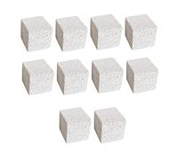 Fzaqwen Lot de 10 Jouets à Mâcher pour Hamsters et Autres Petits Animaux (cochons d'Inde), Blocs de Pierre Carrés pour Ronger Les Dents, 3CM