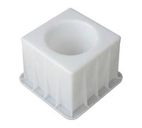 Fzaqwen Moule à Brique Béton Creux Coffrage Brique Béton Réutilisable Outil de Moulage Polypropylène Résistant Finition Lisse Facile à Utiliser Adapté, Rond