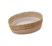 Fzaqwen Panier Tressé pour Chat, Griffoir pour Chat, Petit Lit pour Chien, Chiots, Chats et Petits Chiens, Accessoires pour Animaux, Je