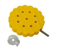 Fzaqwen Perchoir pour Oiseaux, Accessoires pour Cages à Jouets, Aire de Jeux pour Oiseaux à Griffer, Plateforme en Bois pour Perroquets, Cacatoès et Inséparab, Rond