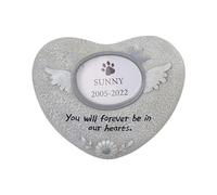 Fzaqwen Pierres Tombales Commémoratives pour Chiens, Aux Animaux Disparus, Plaques Commémoratives pour Jardin Ou Terrasse, Ange