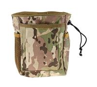Fzaqwen Pochette Molle Sac Dépôt Magazine Nylon Résistant Poches Accessoires Multi-usages Fermeture Cordon Adapté à l'Airsoft Sécurité, CP Camo