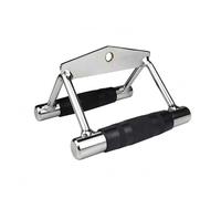 Fzaqwen Poignée de Câble de Musculation Poignée Tirage Traction Accessoire pour Machine à Câble Structure Acier avec Grip Caoutchouc Améliorant Confort et , Poignée D Aviron en Selle
