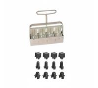 Fzaqwen Presse à Blocs Terre Manuelle pour Former Quatre Cubes Démarrage en Une Pression Outil Jardinage Pratique pour Semis dans Une Serre et Un Jardin