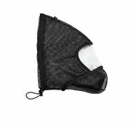 Fzaqwen Protection Couverture du Visage Industrielle Chien Masque Capuchon Respirant Mesh PVC Fonction Utilisable Empêche Prise d'Objets Convient Chien Promenades Extérieures Maison Unité, Noir, L