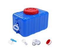 Fzaqwen Réservoir d'eau Jerrican de Stockage Conteneur Horizontal Fût Transportable avec Robinet et Tuyau pour Un Service Pratique Adapté Aux Barbecues et Au, 25l