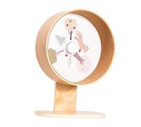 Fzaqwen Roue pour Hamster, Roue Silencieuse en Bois pour Hamster, Roue d'exercice pour Petits Animaux (hérissons, Rats, Etc.), Roue de Course et D'act, D, L