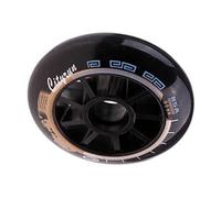 Fzaqwen Roue Roller Skates Roues Patinage Roues Roues Patins Remplacement Matériau Résistant Longue Durée Adaptée pour Compétition Usage Quotidien, Noir, 90mm