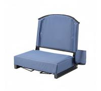 Fzaqwen Siège de Stade Pliant avec Dossier Chaise pour Tribunes Coussin d'Épaisseur Fauteuil Compact Appui Dorsal Ergonomique Rembourrage 8cm Oxford 600D et, Bleu Foncé