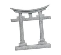 Fzaqwen Statuette Miniature de Porte Torii Japonaise, en PVC, Décoration pour Terrarium Ou Pots de Fleurs, 7.1x2.3x8.3cm