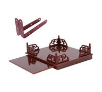 Fzaqwen Support Bouddhiste Niche Présentoir Support Statue Bois Table Décoration Tiroir Télescopique Grande Capacité Convient Bureau Salon Décoration Ma, M