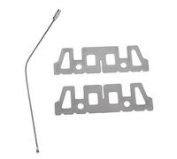 Fzaqwen Support Croisé Réchaud Alcool Support Brûleur Esprit Parevent Portecasserole en Acier Inoxydable Adapté à Cuisine Extérieure Randonnée C, Rack en Acier Inoxydable, 95,5 × 29 × 1 mm