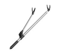 Fzaqwen Support de Cannes à Pêche Porte-Cannes Réglable Stand en INOX Installation Simple Convient pour Pêcheur Plage Rivière Lac, Argent