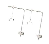 Fzaqwen Support de Lampe pour Aquarium, Support pour Lampe D'aquarium, Installation Facile, Alliage D'aluminium, Support pour Lampe D'aquarium, avec 2 Clips