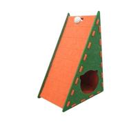 Fzaqwen Tapis à Griffer et Griffoir pour Chat, Servant à La Fois de Griffoir et de Couchage. Jouet D'éducation Interactif en Feutre pour Une Utilisation E, Orange