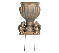 Fzaqwen Vase Funéraire avec Piquet, Vase Commémoratif Polyvalent pour Une Utilisation En Extérieur, Décoration de Tombe pour Jardin Ou Cour.